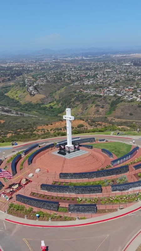 Mount Soledad Aerial Drone Photo 2-1 (Vertical)