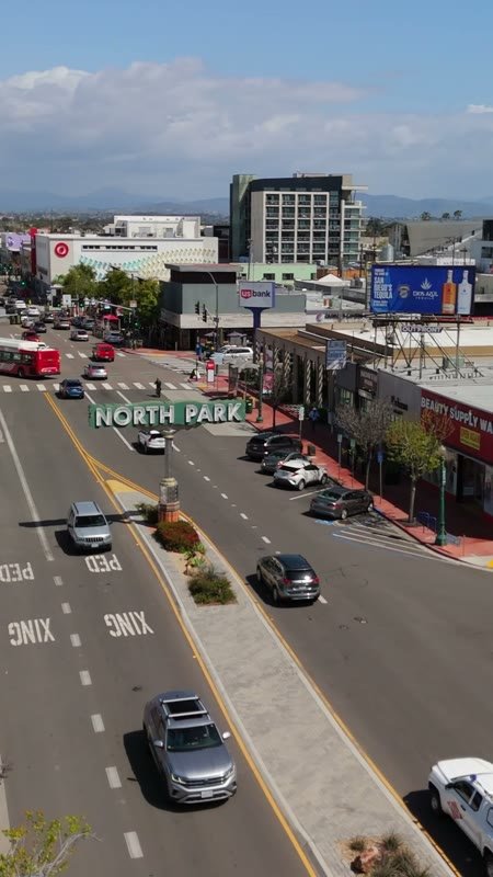 North Park Aerial Drone View 1 (Vertical)