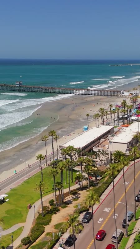 Oceanside Aerial Drone View 1 (Vertical)