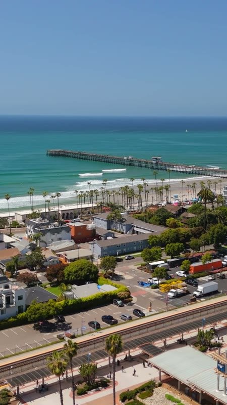 Oceanside Aerial Drone View 2 (Vertical)