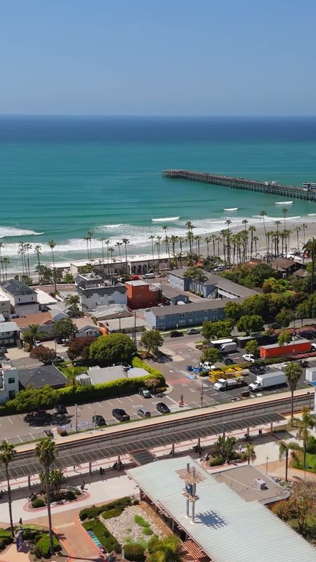 Oceanside Aerial Drone View 3 (Vertical)