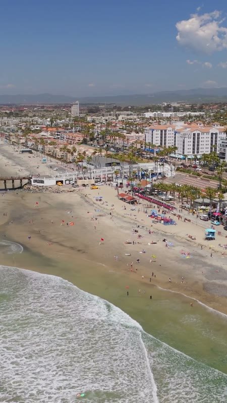 Oceanside Aerial Drone View 7 (Vertical)