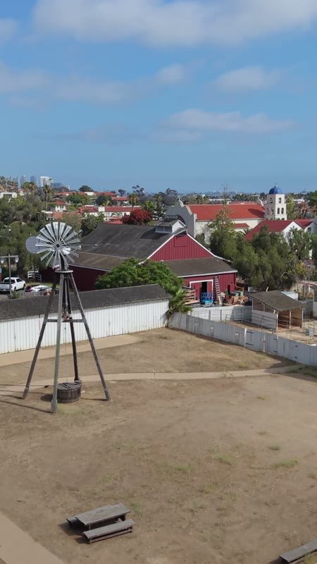 Old Town San Diego Aerial Drone View 1 (Vertical)