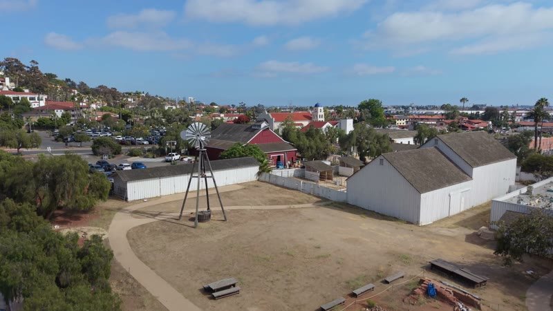Old Town San Diego Aerial Drone View 1