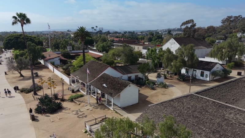 Old Town San Diego Aerial Drone View 10
