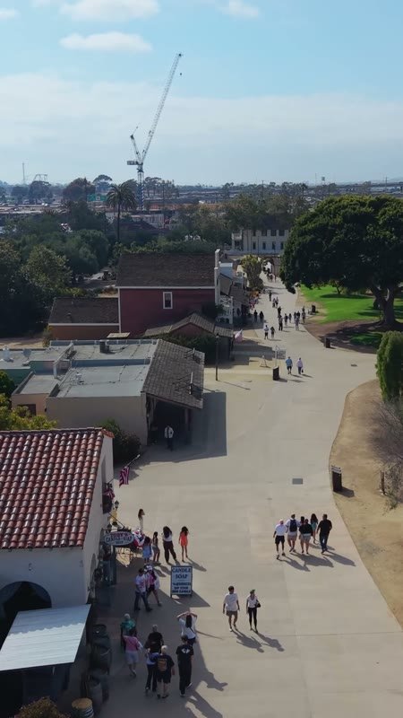 Old Town San Diego Aerial Drone View 11 (Vertical)