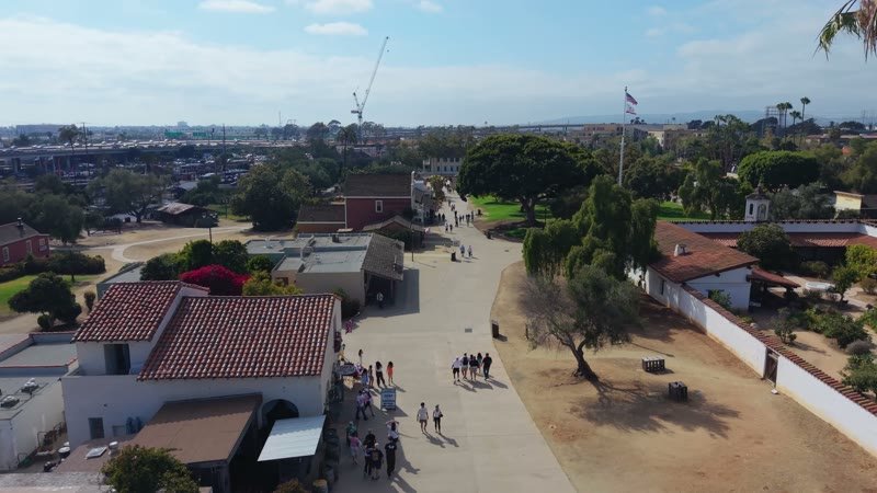 Old Town San Diego Aerial Drone View 11
