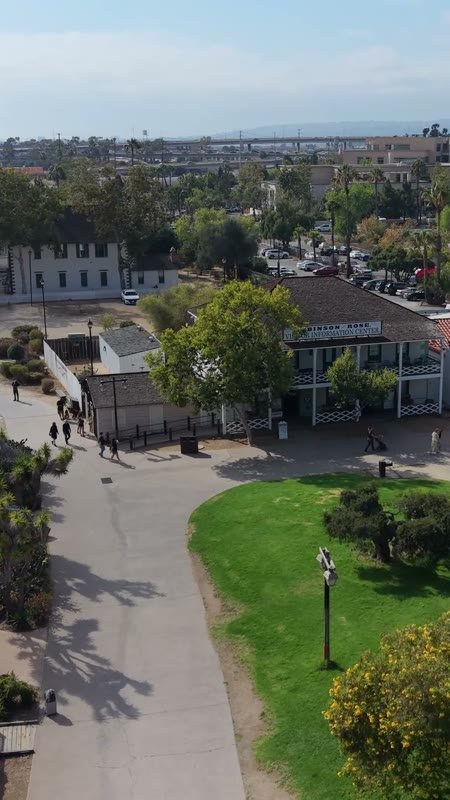 Old Town San Diego Aerial Drone View 12 (Vertical)