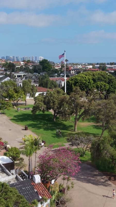 Old Town San Diego Aerial Drone View 15 (Vertical)
