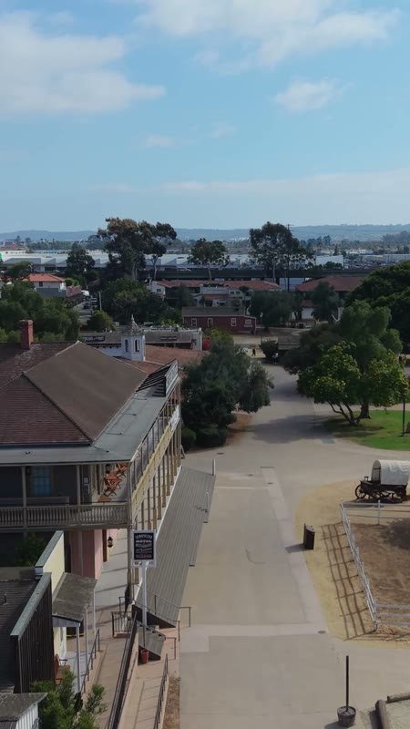 Old Town San Diego Aerial Drone View 2 (Vertical)
