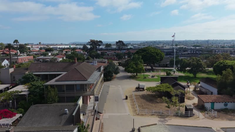 Old Town San Diego Aerial Drone View 2