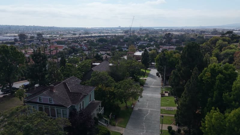 Old Town San Diego Aerial Drone View 22