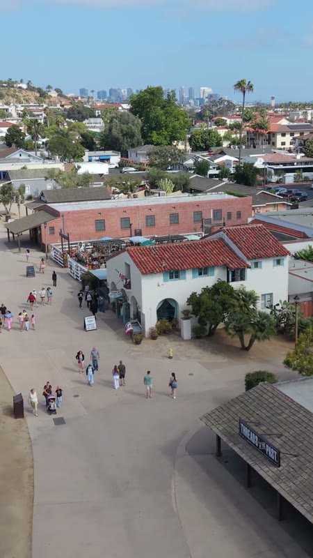 Old Town San Diego Aerial Drone View 3 (Vertical)