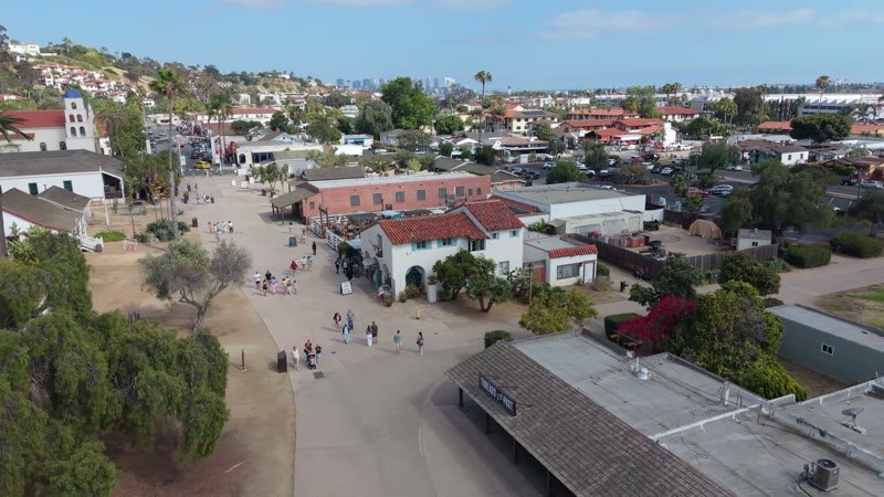 Old Town San Diego Aerial Drone View 3