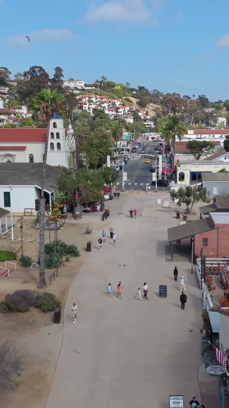 Old Town San Diego Aerial Drone View 4 (Vertical)