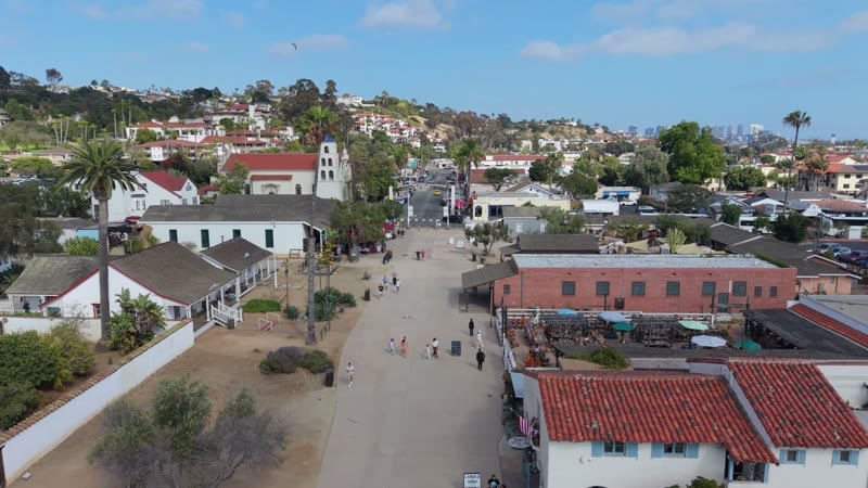 Old Town San Diego Aerial Drone View 4