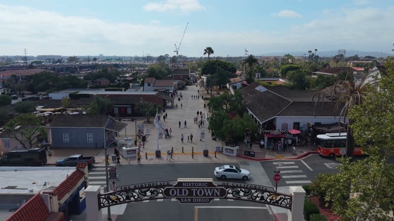 Old Town San Diego Aerial Drone View 5