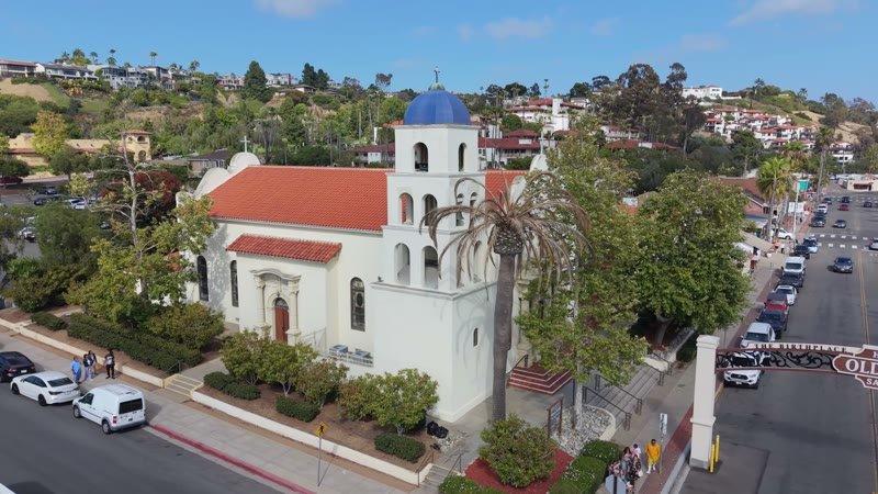 Old Town San Diego Aerial Drone View 6