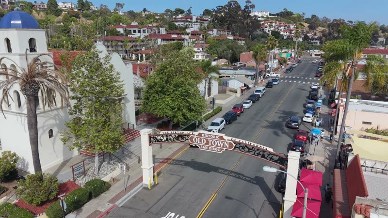 Old Town San Diego Aerial Drone View 8