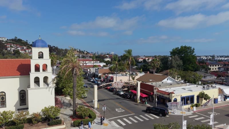 Old Town San Diego Aerial Drone View 9