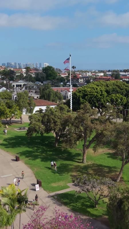 Old Town San Diego Aerial Drone Photo 73 (Vertical)