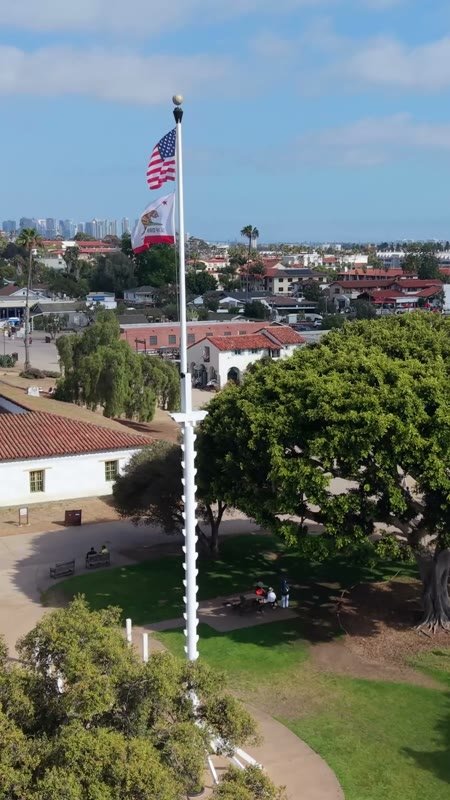 Old Town San Diego Aerial Drone Photo 76 (Vertical)