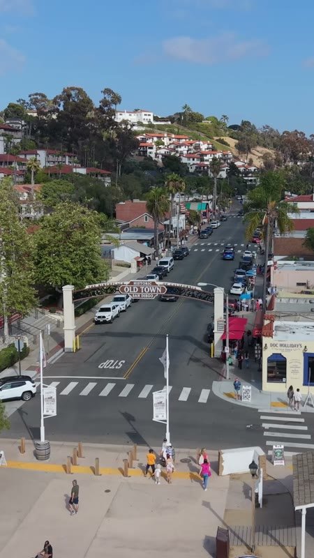 Old Town San Diego Aerial Drone Photo 86 (Vertical)