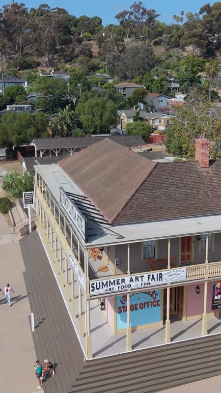 Old Town San Diego Aerial Drone Photo 90 (Vertical)