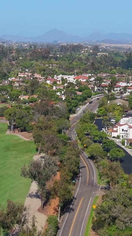 Rancho Santa Fe Aerial Drone View 19 (Vertical)