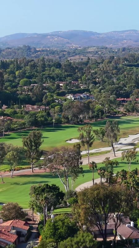 Rancho Santa Fe Aerial Drone View 8 (Vertical)