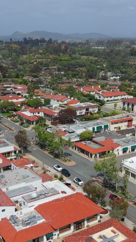 Rancho Santa Fe Aerial Drone View 2 (Vertical)