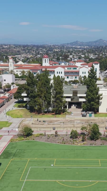 San Diego State University Aerial Drone View 19 (Vertical)