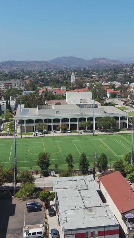 San Diego State University Aerial Drone View 22 (Vertical)