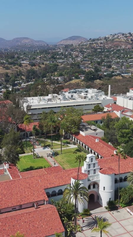 San Diego State University Aerial Drone View 5 (Vertical)