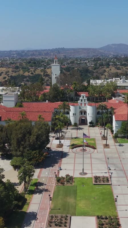 San Diego State University Aerial Drone View 6 (Vertical)