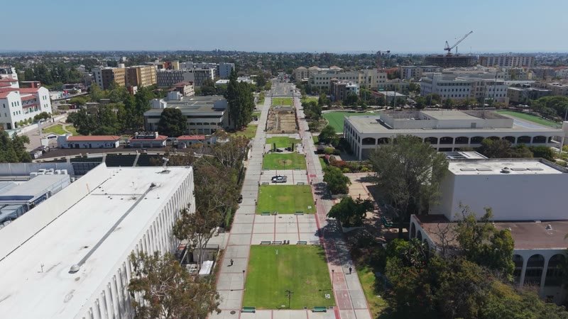 San Diego State University Aerial Drone View 7