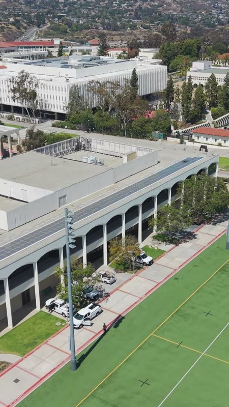 San Diego State University Aerial Drone Photo 108 (Vertical)