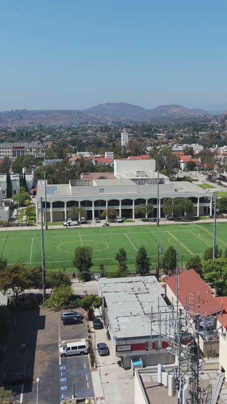 San Diego State University Aerial Drone Photo 109 (Vertical)