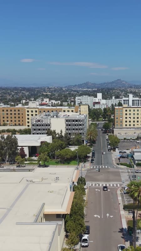 San Diego State University Aerial Drone Photo 115 (Vertical)