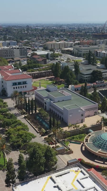 San Diego State University Aerial Drone Photo 45 (Vertical)