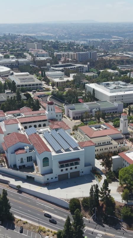 San Diego State University Aerial Drone Photo 68 (Vertical)