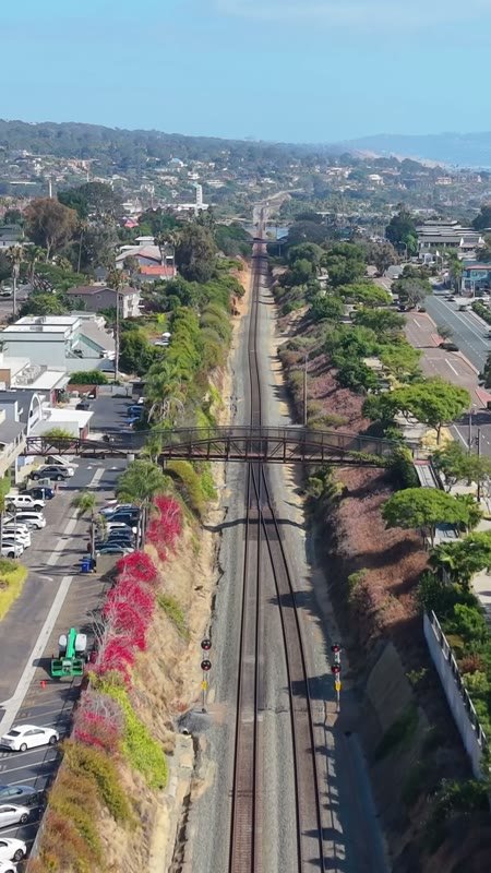 Solana Beach Aerial Drone View 2 (Vertical)