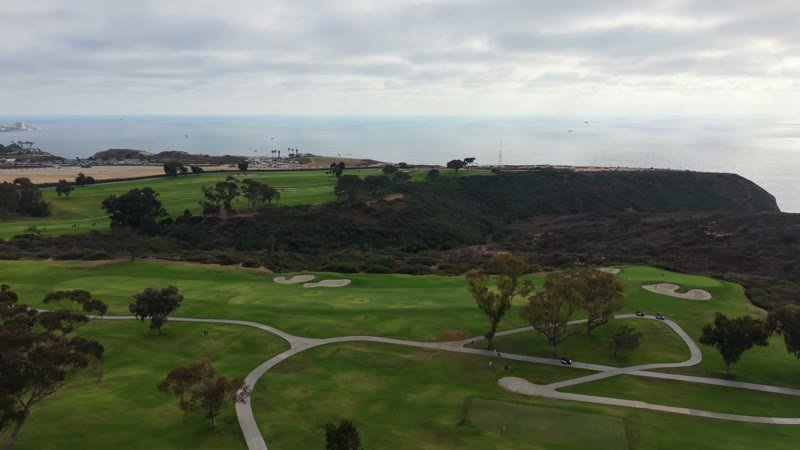 Torrey Pines Course and the Coastal Headland Under Soft Overcast