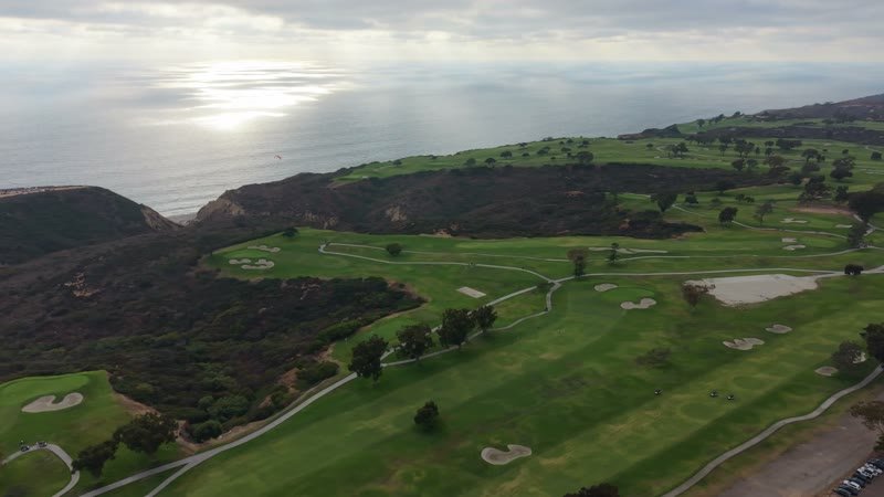 Clifftop Fairways of Torrey Pines Overlooking the Sunlit Pacific