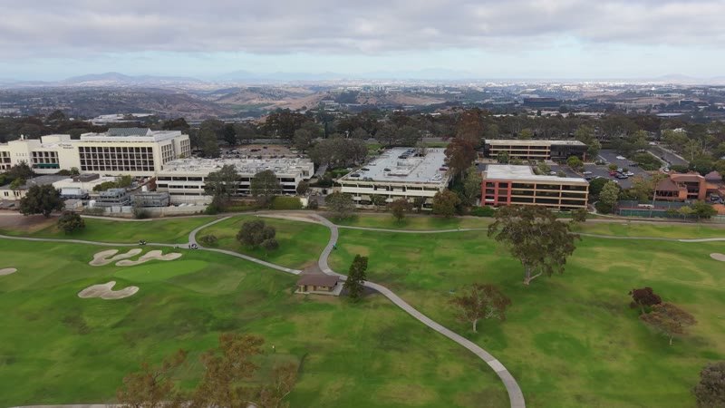 Torrey Pines Greens Beside the Science Park and Mesa Skyline