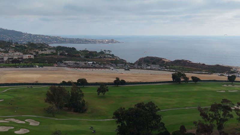 Torrey Pines Greens Above the Gliderport and La Jolla Cove – Aerial View