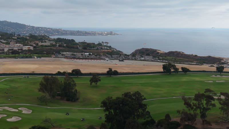 Torrey Pines Greens Above the Gliderport and La Jolla Cove – Elevated Perspective