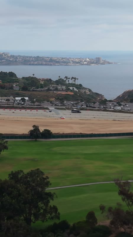 Torrey Pines Greens Above the Gliderport and La Jolla Cove – Overhead Detail (Vertical)