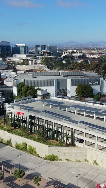 Macy’s and the Living-Wall Parking Garage at Westfield UTC (Vertical)